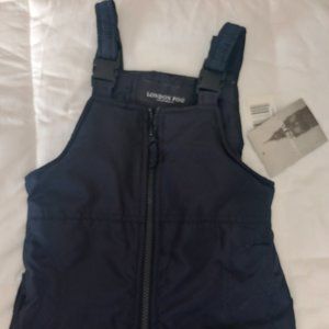 Navy blue snow overall pants